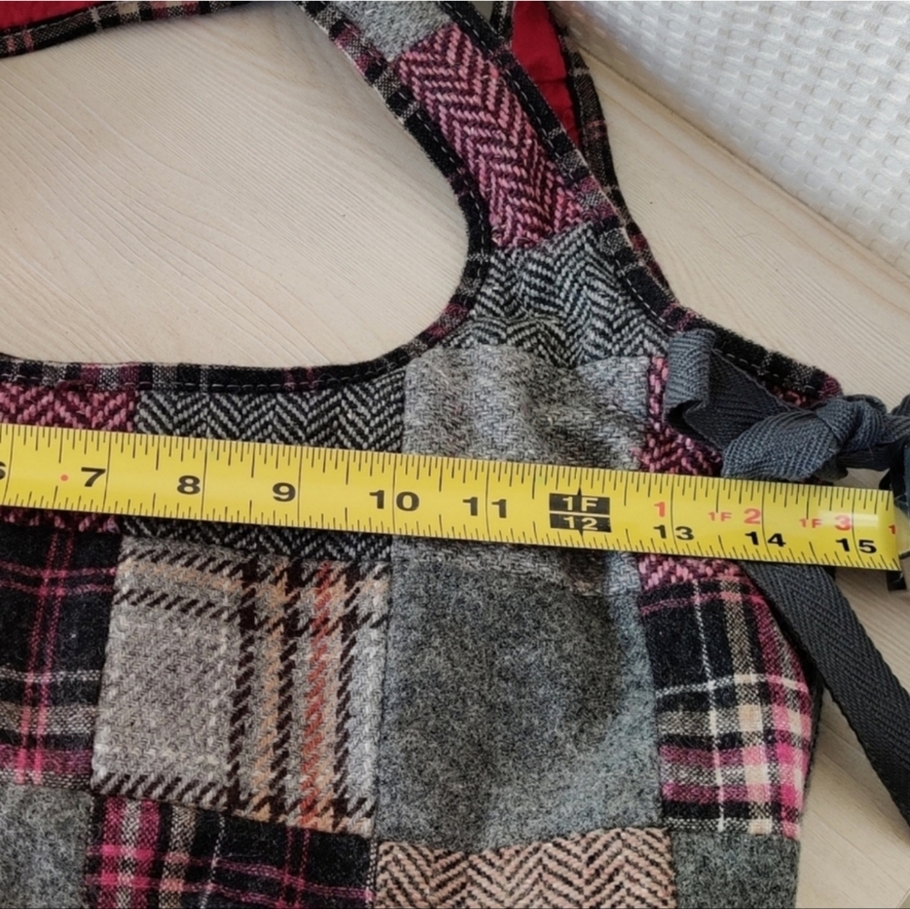 American Eagle Outfitters Gray, Magenta and Brown Flannel plaid Handbag - Picture 8 of 11